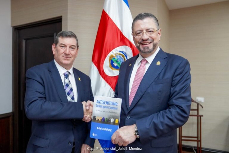 Gobierno de Costa Rica apoya definición global de antisemitismo y reafirma su lucha contra la discriminación