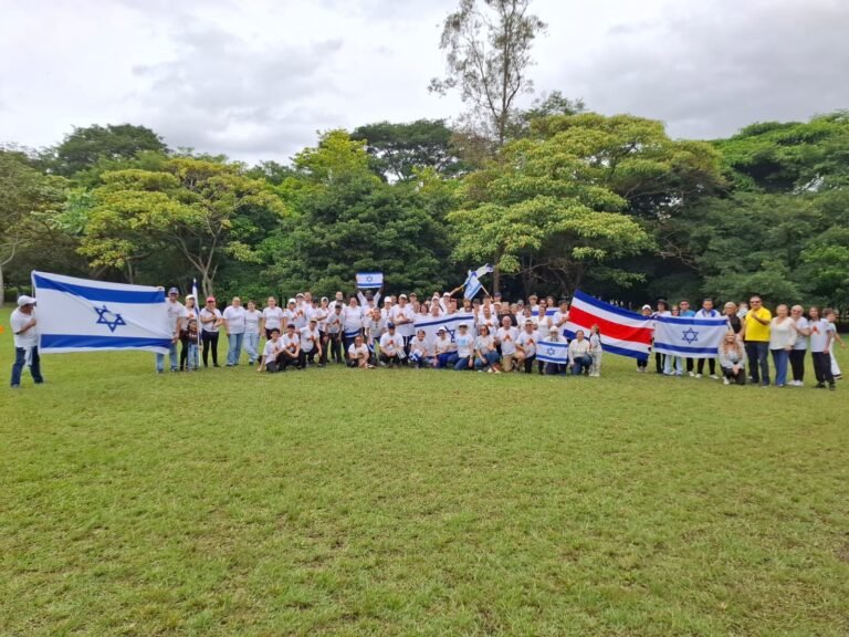 Danza, unidad y solidaridad: costarricenses se congregan en La Sabana en apoyo a Israel