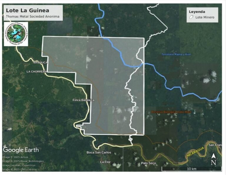 Régimen Ortega-Murillo otorga concesión minera en reserva Indio Maíz, fronteriza con Costa Rica