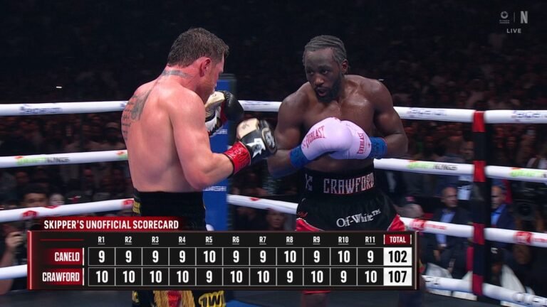 Vea el resumen de cómo Canelo Álvarez perdió ante Crawford