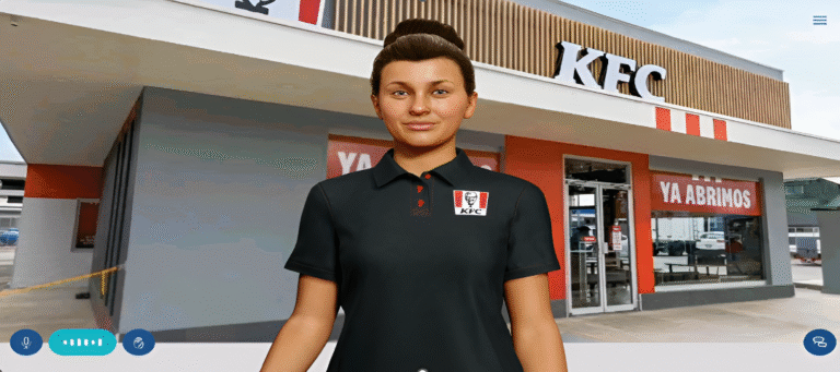 Humana digital que apoya la formación de talento en KFC Costa Rica