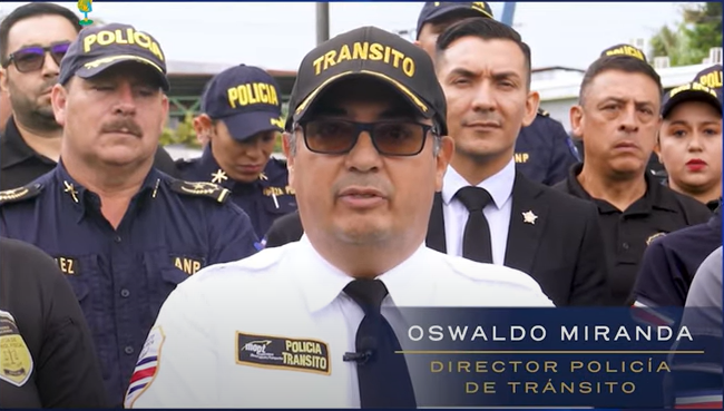 Sindicatos celebran destitución de director de la Policía de Tránsito, Oswaldo Miranda Víquez