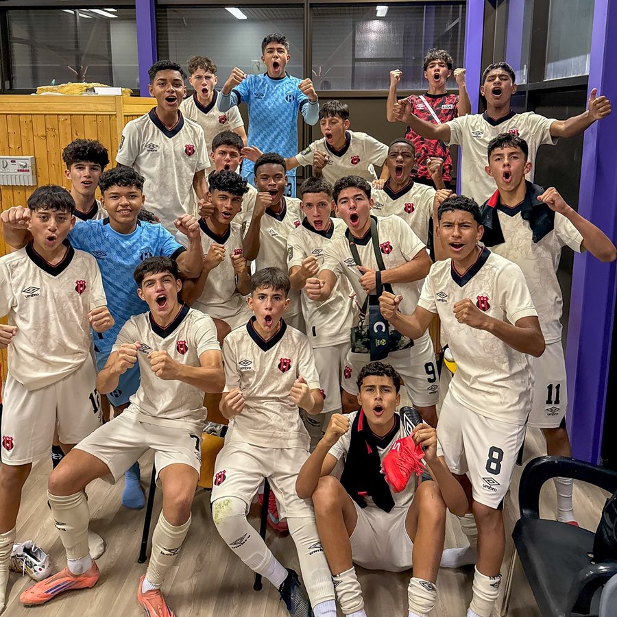 Alajuelense U15 sigue dando buenos resultados en Arabia Saudita. 