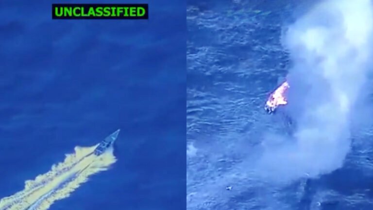 Video muestra últimos momentos de dos sobrevivientes en un ataque de EE.UU.