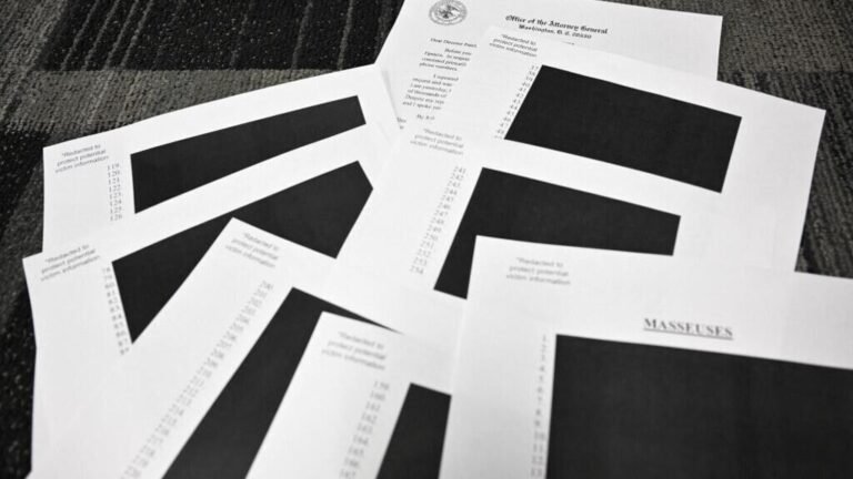 Estados Unidos: La administración Trump desvela partes censuradas del caso Jeffrey Epstein