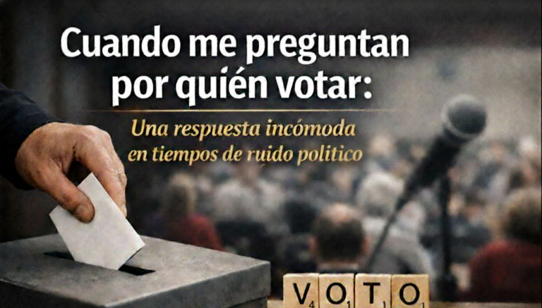 Cuando me preguntan por quién votar: una respuesta incómoda en tiempos de ruido político
