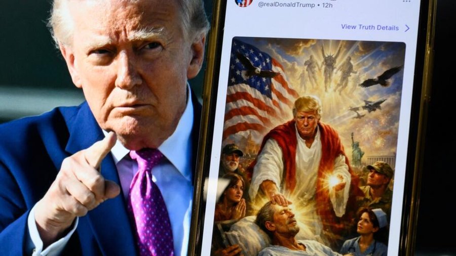 Estados Unidos: Fuerte reacción de la comunidad católica ante el “icono IA” de Donald Trump