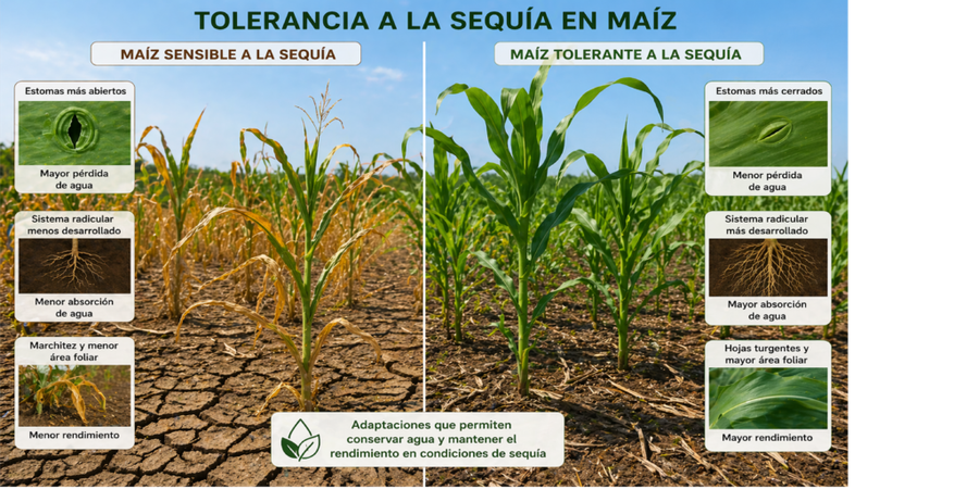 Tolerancia a la sequía en maíz