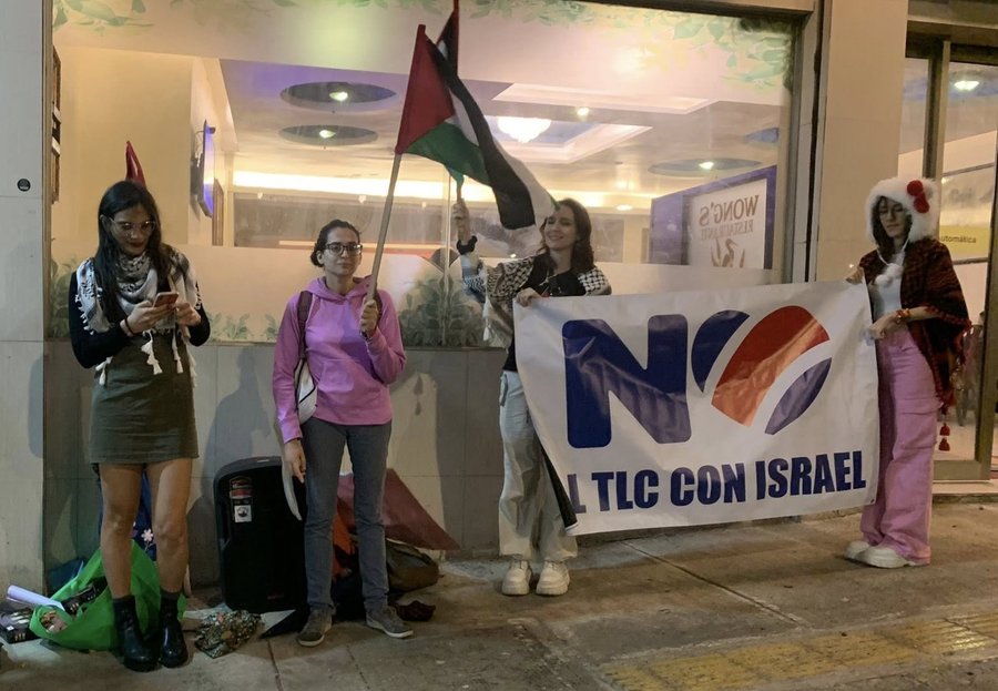 Red de Solidaridad con Palestina convoca a rueda de prensa en la Asamblea Legislativa contra TLC con Israel