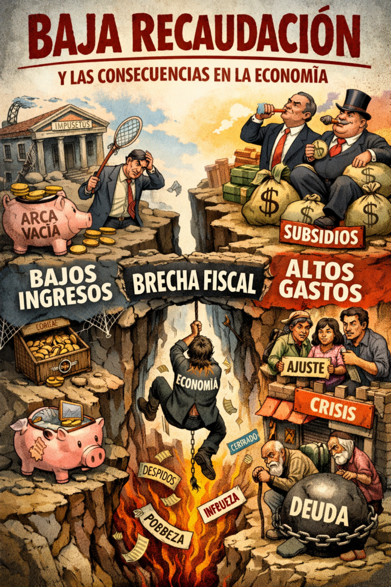 Baja recaudación y las consecuencias en la economía