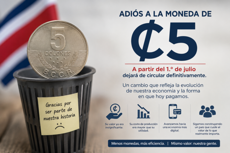 La despedida de la moneda de ¢5: más que un cambio de monedas, un reflejo de nuestra economía