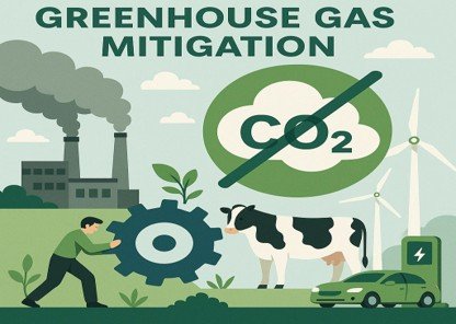 Mitigación de la emisión de gases en ganado