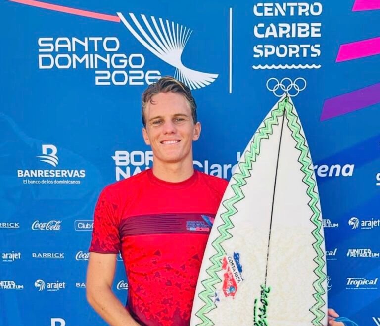 Costa Rica conquista el bronce en el surf de Santo Domingo 2026