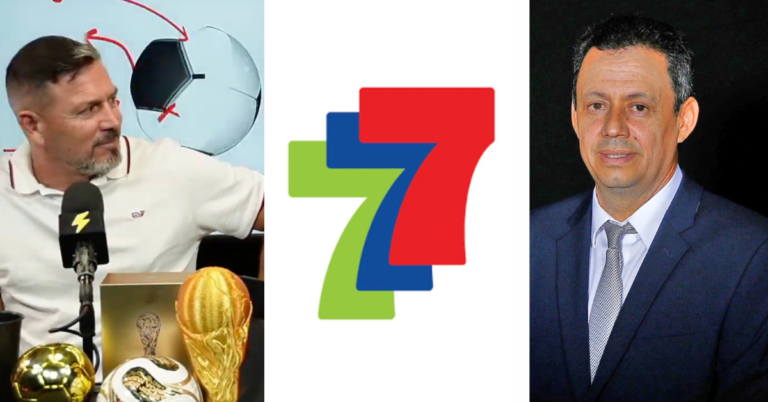 A la izquierda, Rolando Fonseca, exjugador costarricense. A la derecha, Sergio Hidalgo, presidente de Liasce.