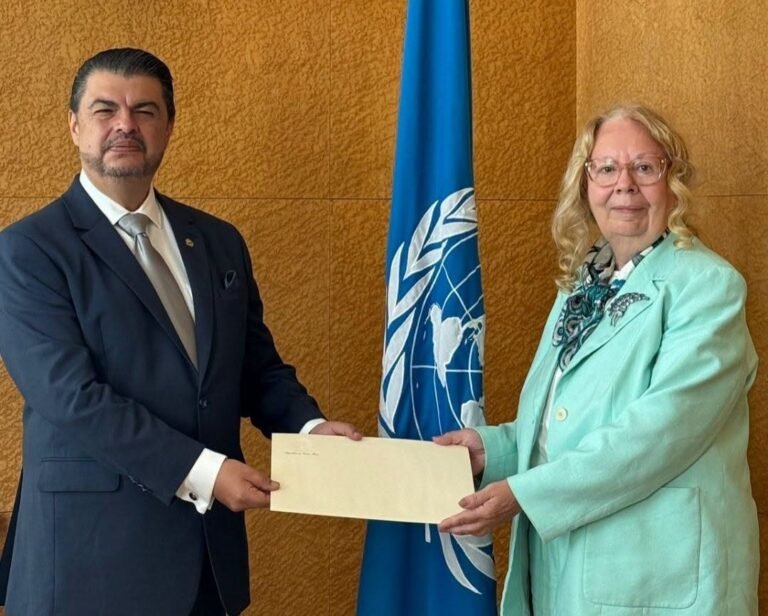 Mario Zamora presenta credenciales como Embajador de Costa Rica ante la ONU en Ginebra