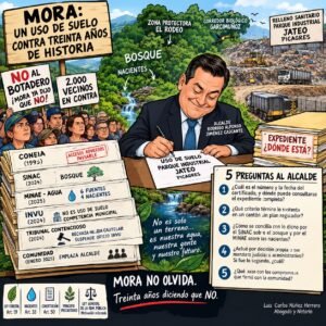 Mora: un uso de suelo contra treinta años de historia