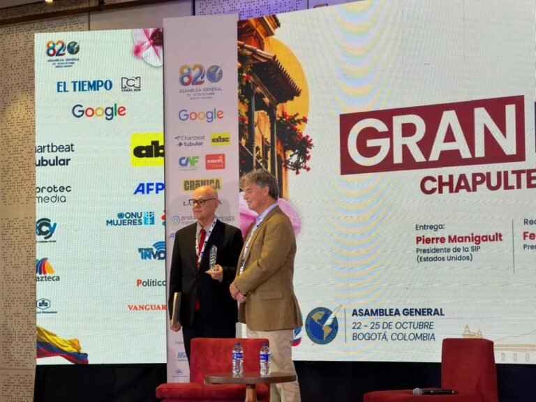 Sala IV recibe Gran Premio Chapultepec 2026 por su defensa de la libertad de prensa