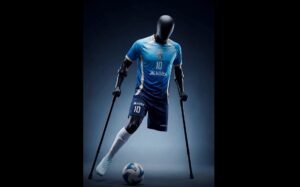 Kölbi se pone la camiseta de la Selección de Fútbol para Amputados de Costa Rica