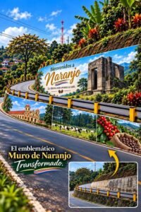 Naranjo propone transformar sus muros de contención en un mural de identidad y atractivo turístico
